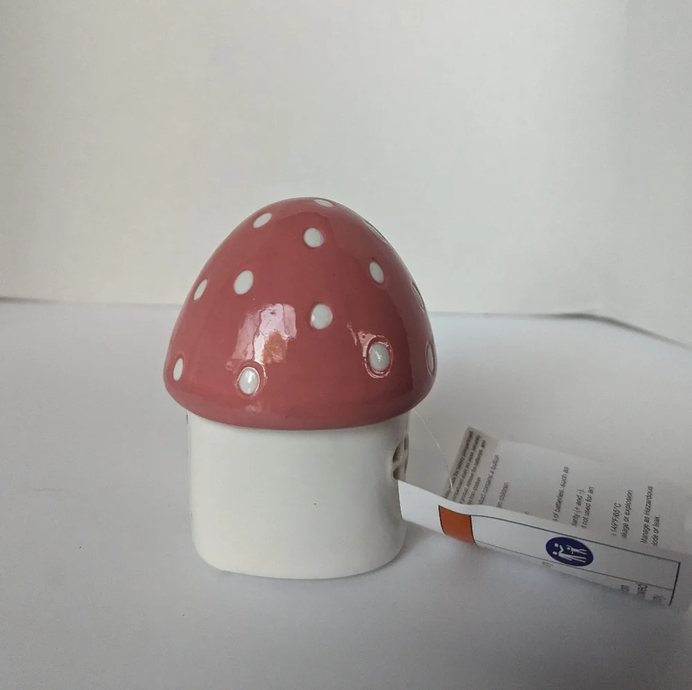 Target Spritz Easter Mushroom Pink House Light Up Ceramic Bunny Spring Decor